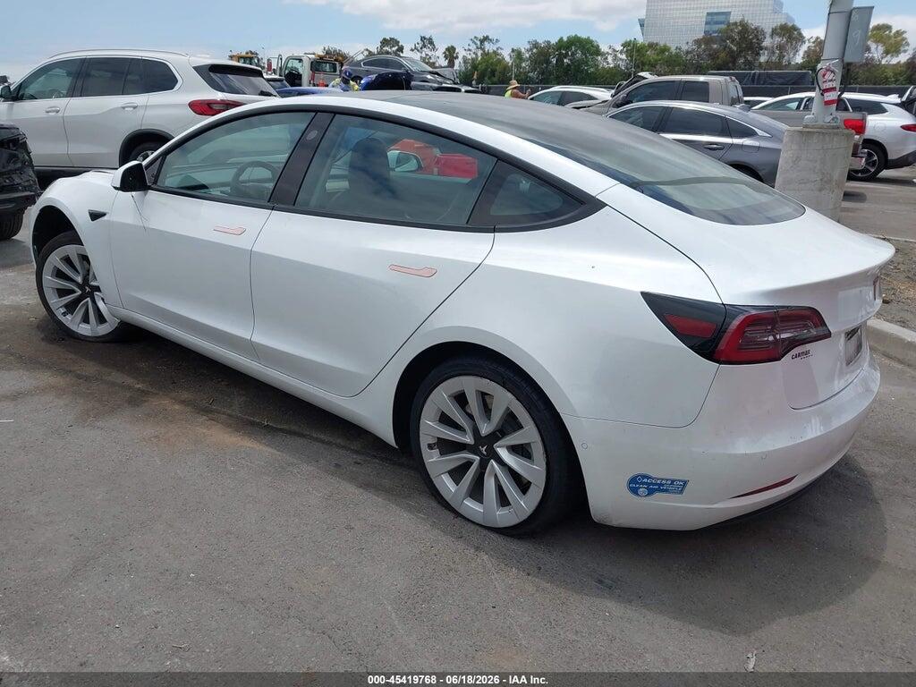 5YJ3E1EAXMF908257 2021 TESLA MODEL 3 photo no. 3