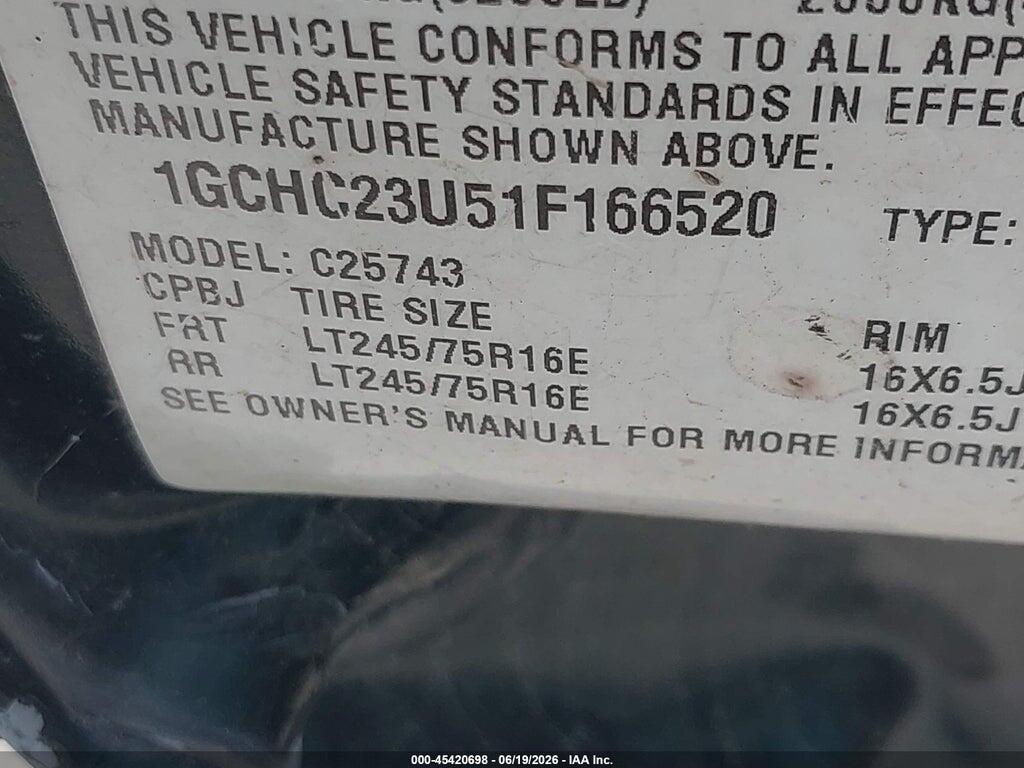 1GCHC23U51F166520 2001 CHEVROLET SILVERADO 2500HD photo no. 9