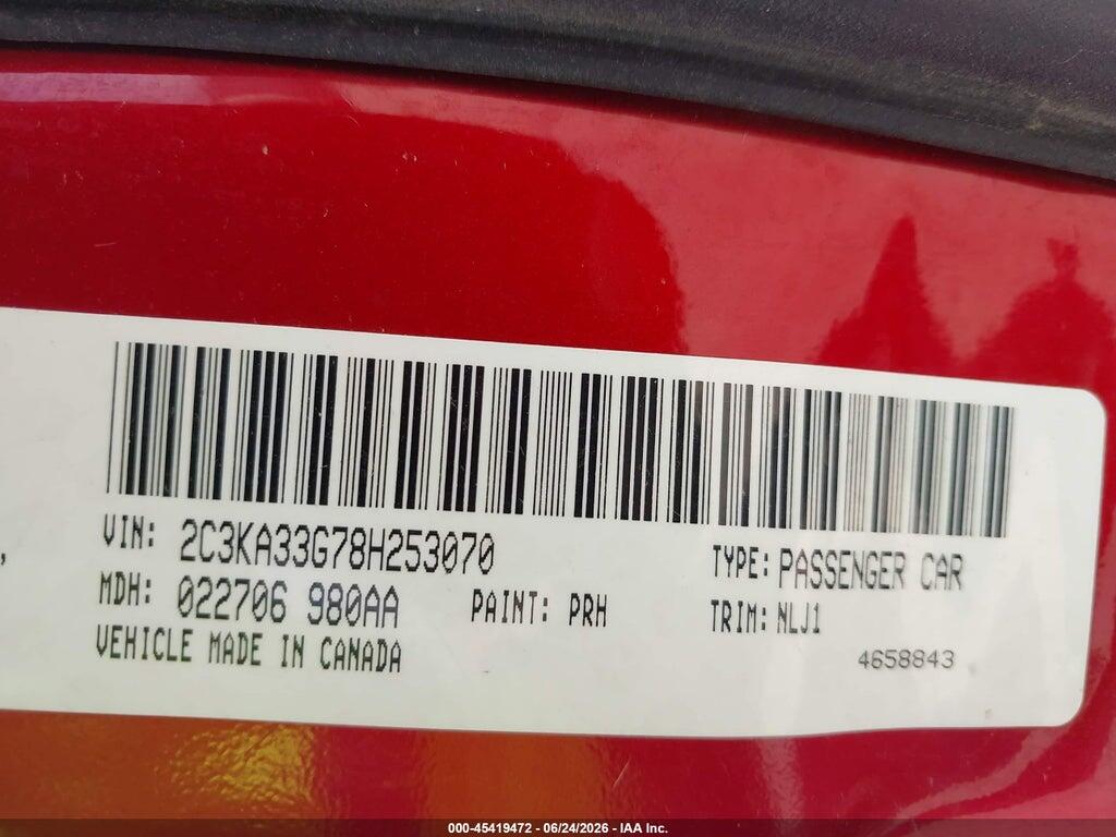 2C3KA33G78H253070 2008 CHRYSLER 300 photo no. 9