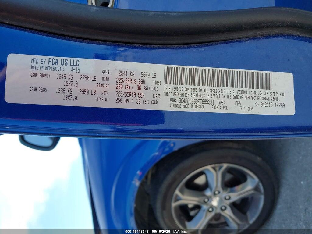 3C4PDDGG9FT695331 2015 DODGE JOURNEY photo no. 9