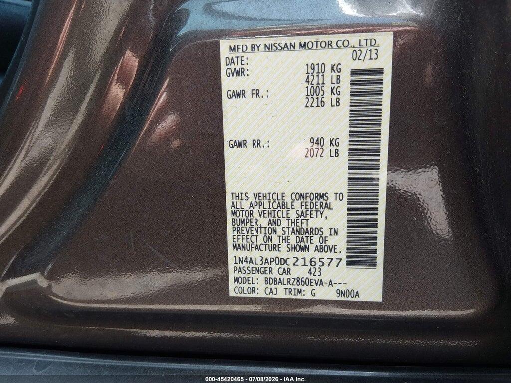 1N4AL3AP0DC216577 2013 NISSAN ALTIMA photo no. 9