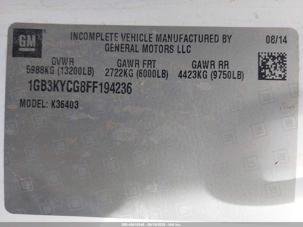 1GB3KYCG8FF194236 2015 CHEVROLET SILVERADO 3500HD CHASSIS photo no. 8