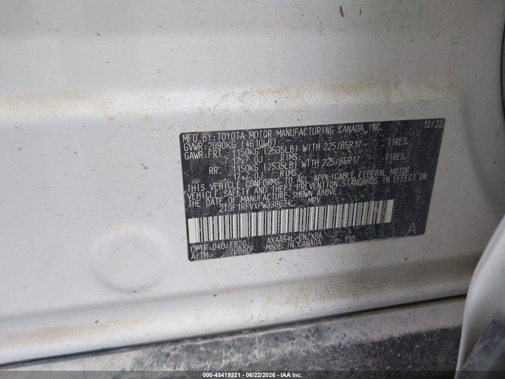 2T3F1RFVXPW338624 2023 TOYOTA RAV4 photo no. 9