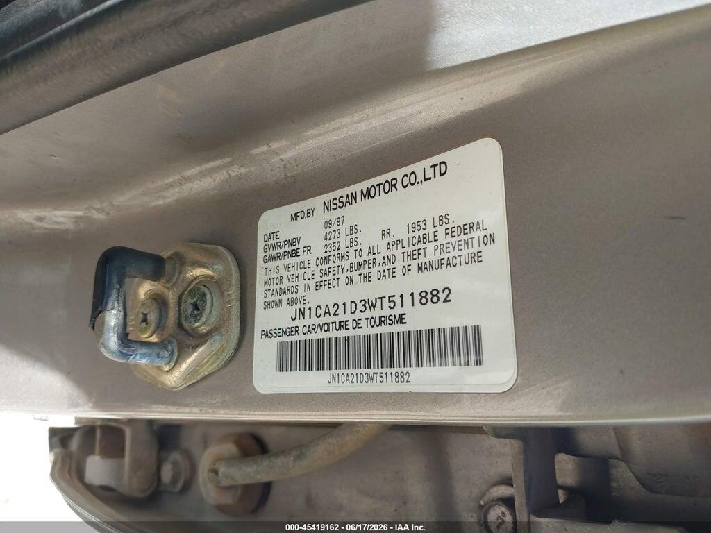 JN1CA21D3WT511882 1998 NISSAN MAXIMA photo no. 9