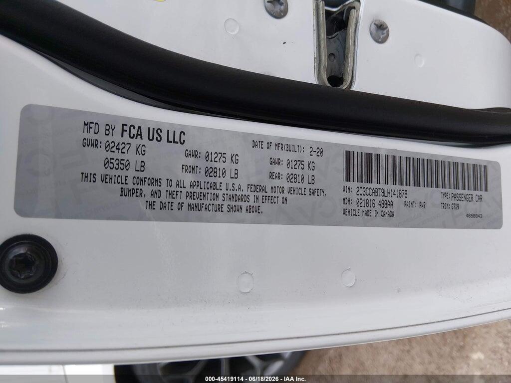 2C3CCABT9LH141879 2020 CHRYSLER 300 photo no. 9
