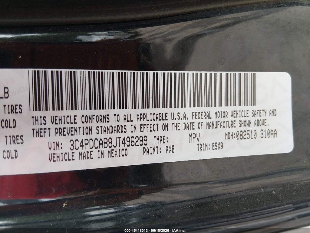3C4PDCAB8JT496299 2018 DODGE JOURNEY photo no. 9