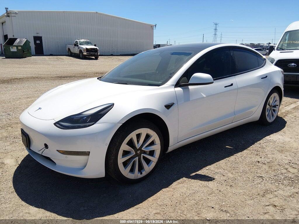 5YJ3E1EB0NF109291 2022 TESLA MODEL 3 photo no. 2