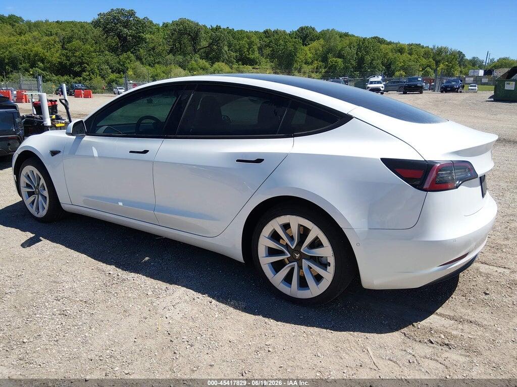 5YJ3E1EB0NF109291 2022 TESLA MODEL 3 photo no. 3