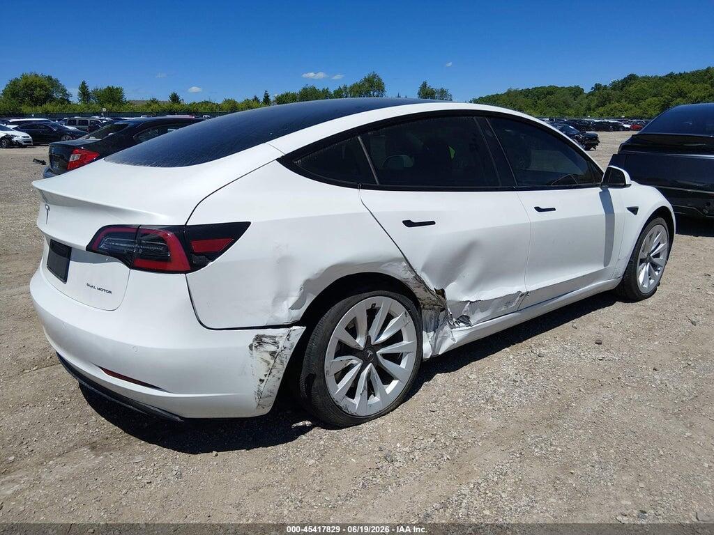 5YJ3E1EB0NF109291 2022 TESLA MODEL 3 photo no. 4
