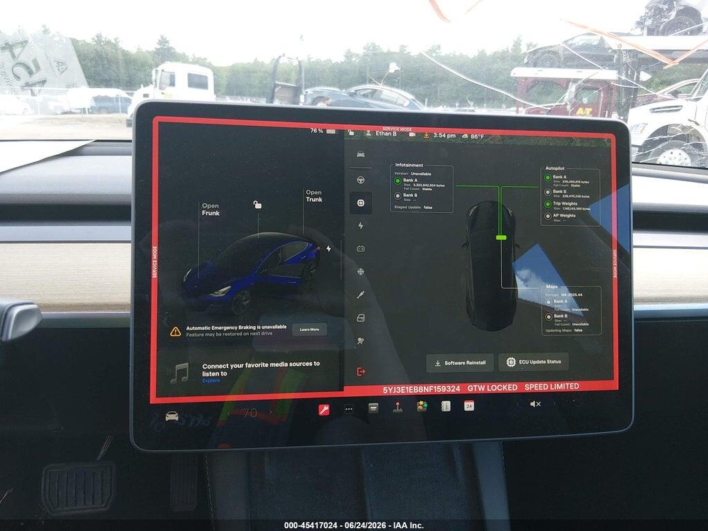 5YJ3E1EB8NF159324 2022 TESLA MODEL 3 photo no. 7
