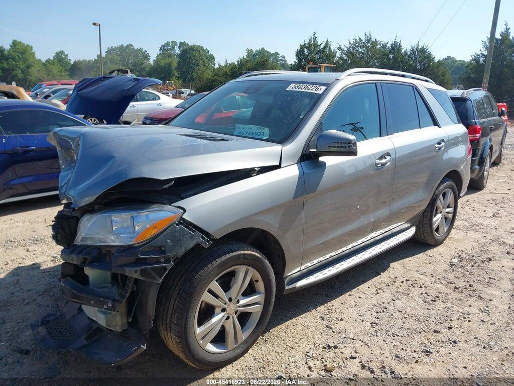 4JGDA5HB2FA587513 2015 MERCEDES-BENZ ML 350 photo no. 2