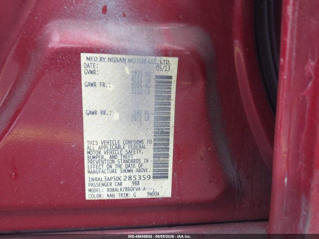 1N4AL3AP5DC285359 2013 NISSAN ALTIMA photo no. 9