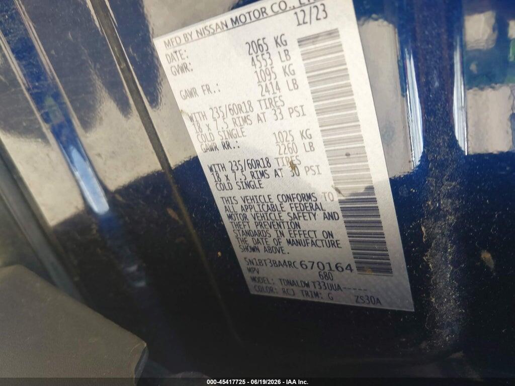 5N1BT3BA4RC670164 2024 NISSAN ROGUE photo no. 9