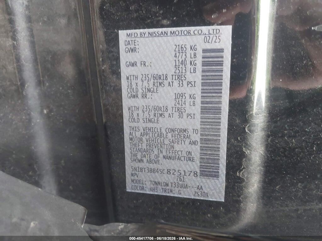 5N1BT3BB4SC825178 2025 NISSAN ROGUE photo no. 9