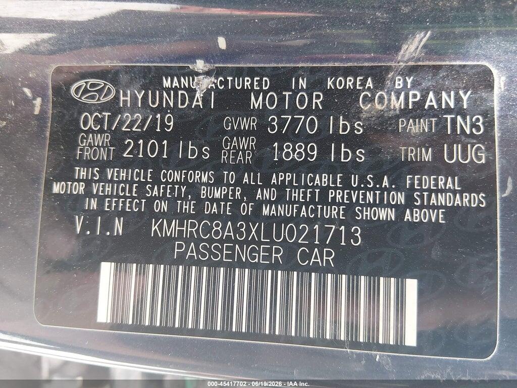 KMHRC8A3XLU021713 2020 HYUNDAI VENUE photo no. 9
