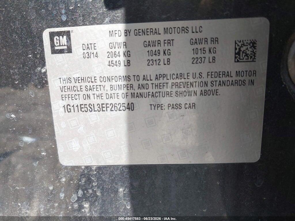 1G11E5SL3EF262540 2014 CHEVROLET MALIBU photo no. 9