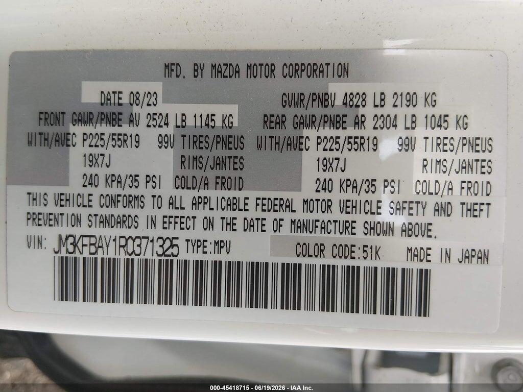 JM3KFBAY1R0371325 2024 MAZDA CX-5 photo no. 9