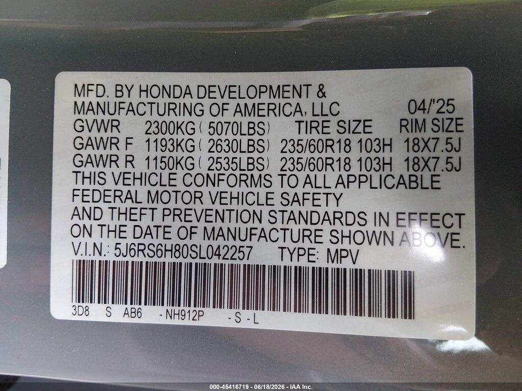 5J6RS6H80SL042257 2025 HONDA CR-V HYBRID photo no. 9