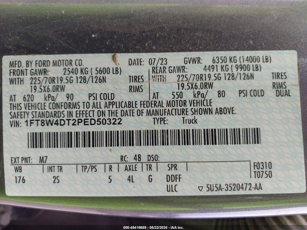 1FT8W4DT2PED50322 2023 FORD F-450 photo no. 8