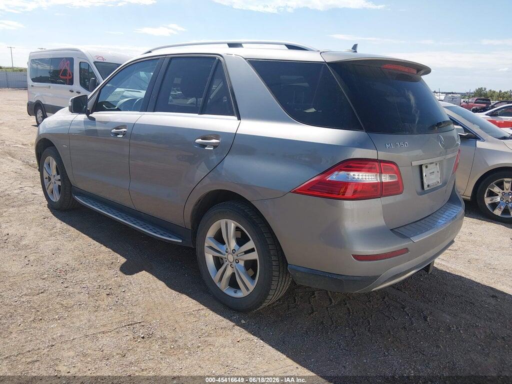 4JGDA5HB1CA018003 2012 MERCEDES-BENZ ML 350 photo no. 3