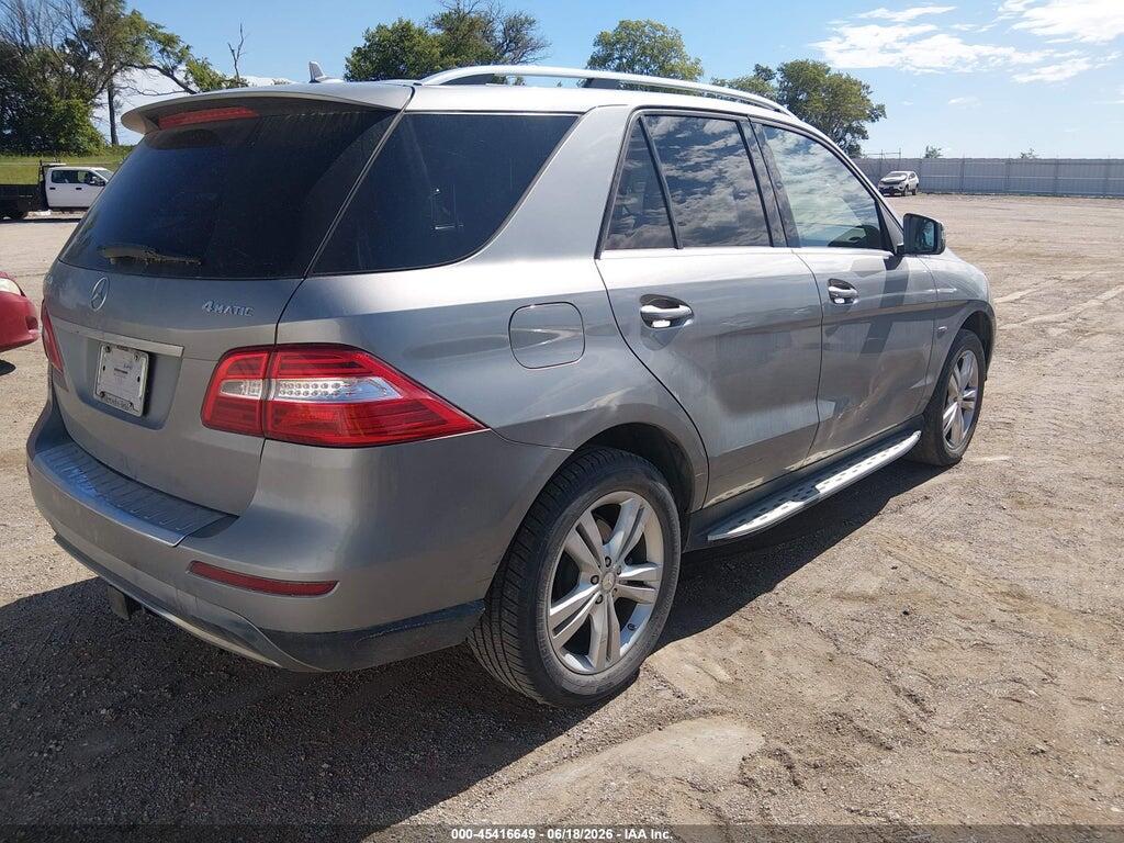 4JGDA5HB1CA018003 2012 MERCEDES-BENZ ML 350 photo no. 4