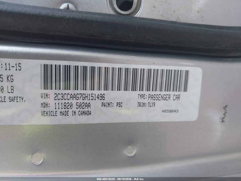 2C3CCAAG7GH151496 2016 CHRYSLER 300 photo no. 9