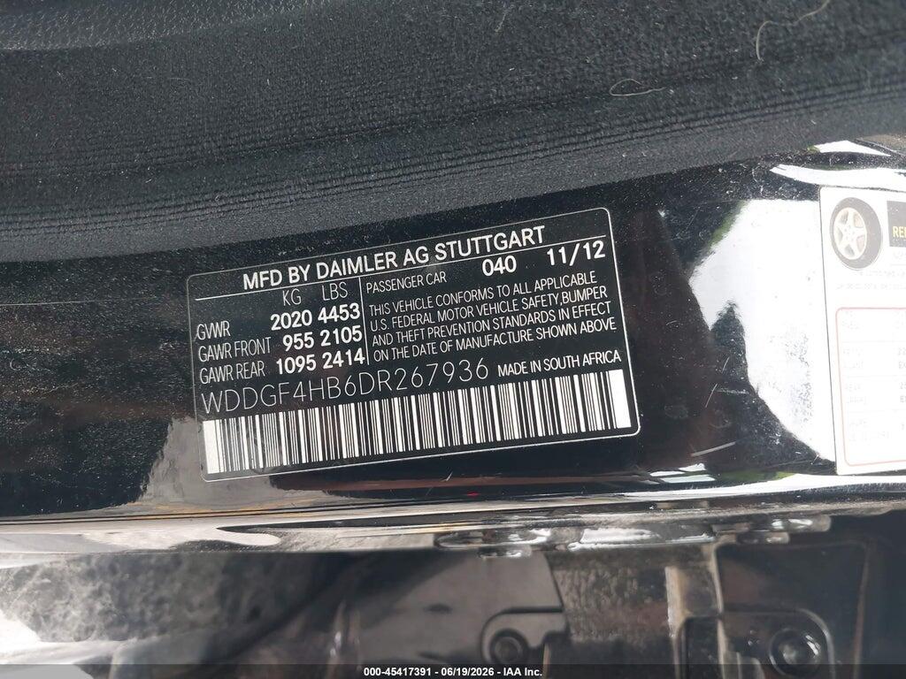 WDDGF4HB6DR267936 2013 MERCEDES-BENZ C 250 photo no. 9