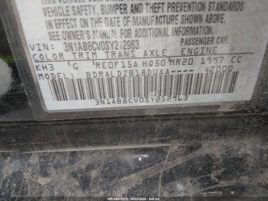 3N1AB8CV0SY212963 2025 NISSAN SENTRA photo no. 9