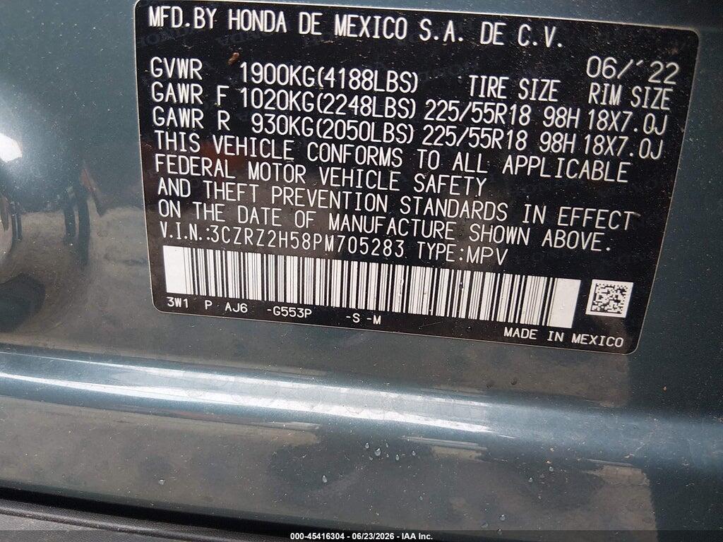 3CZRZ2H58PM705283 2023 HONDA HR-V photo no. 9