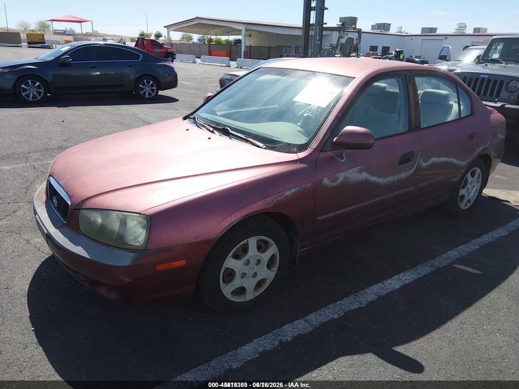 KMHDN45D42U253271 2002 HYUNDAI ELANTRA photo no. 2