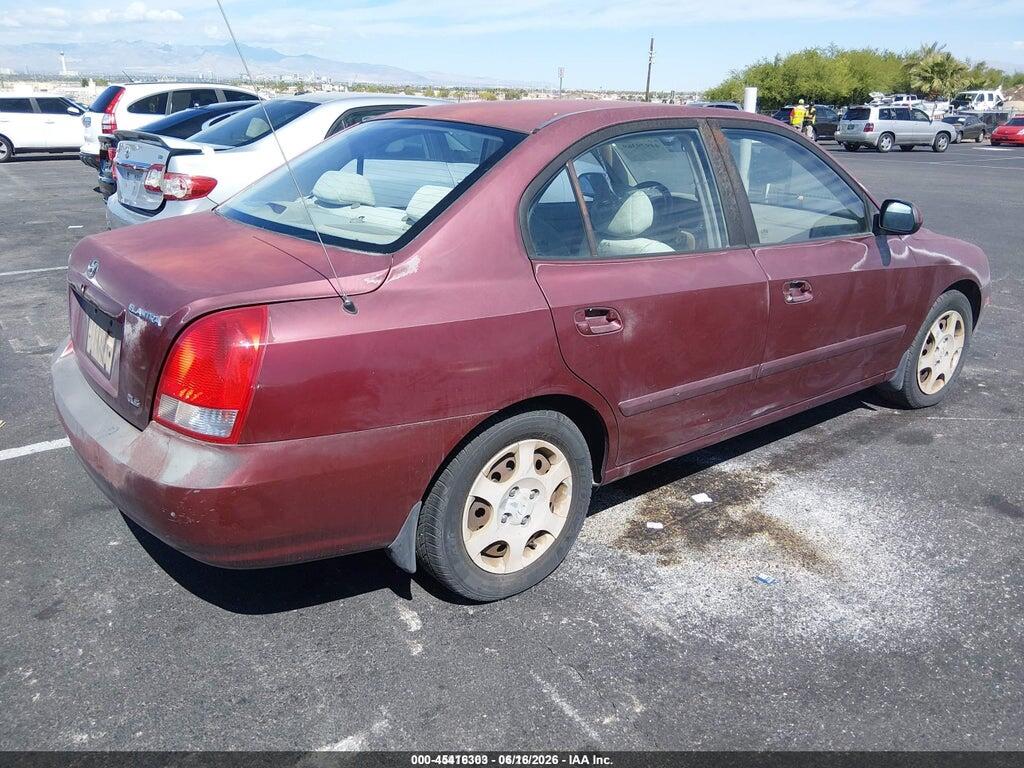 KMHDN45D42U253271 2002 HYUNDAI ELANTRA photo no. 4