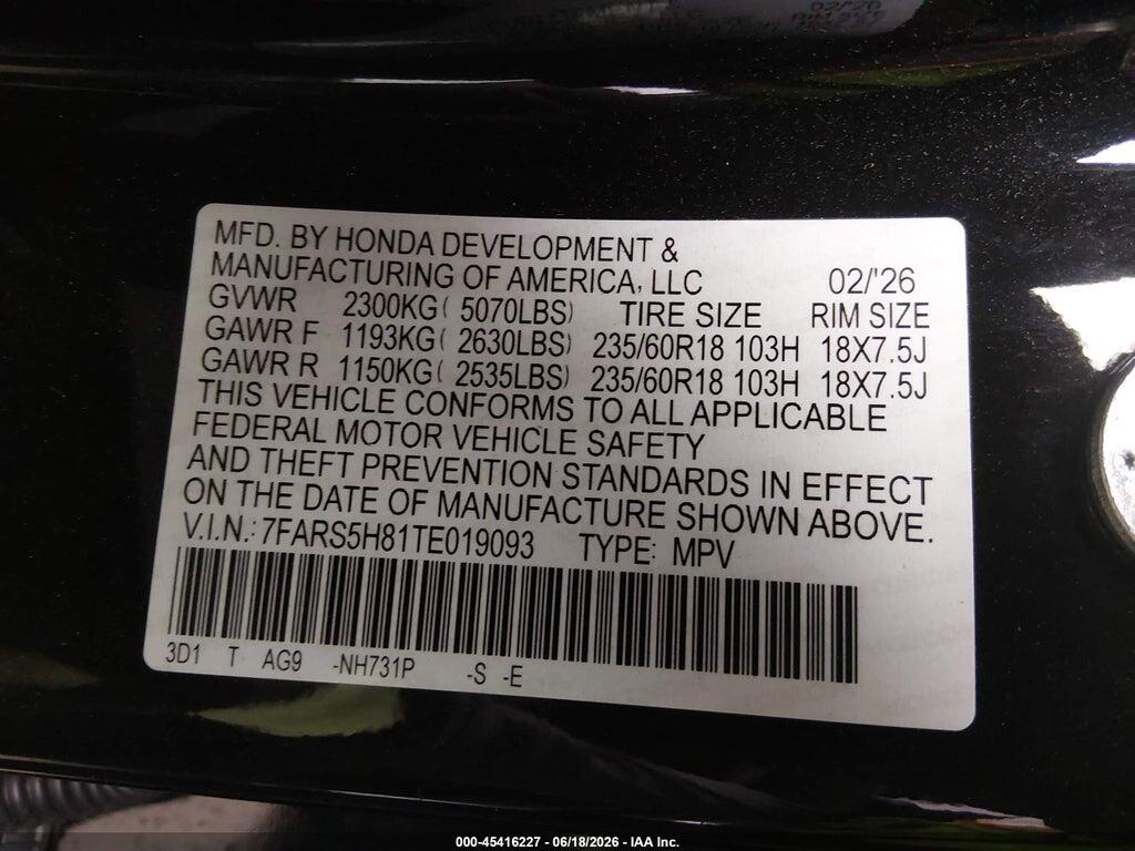 7FARS5H81TE019093 2026 HONDA CR-V HYBRID photo no. 9