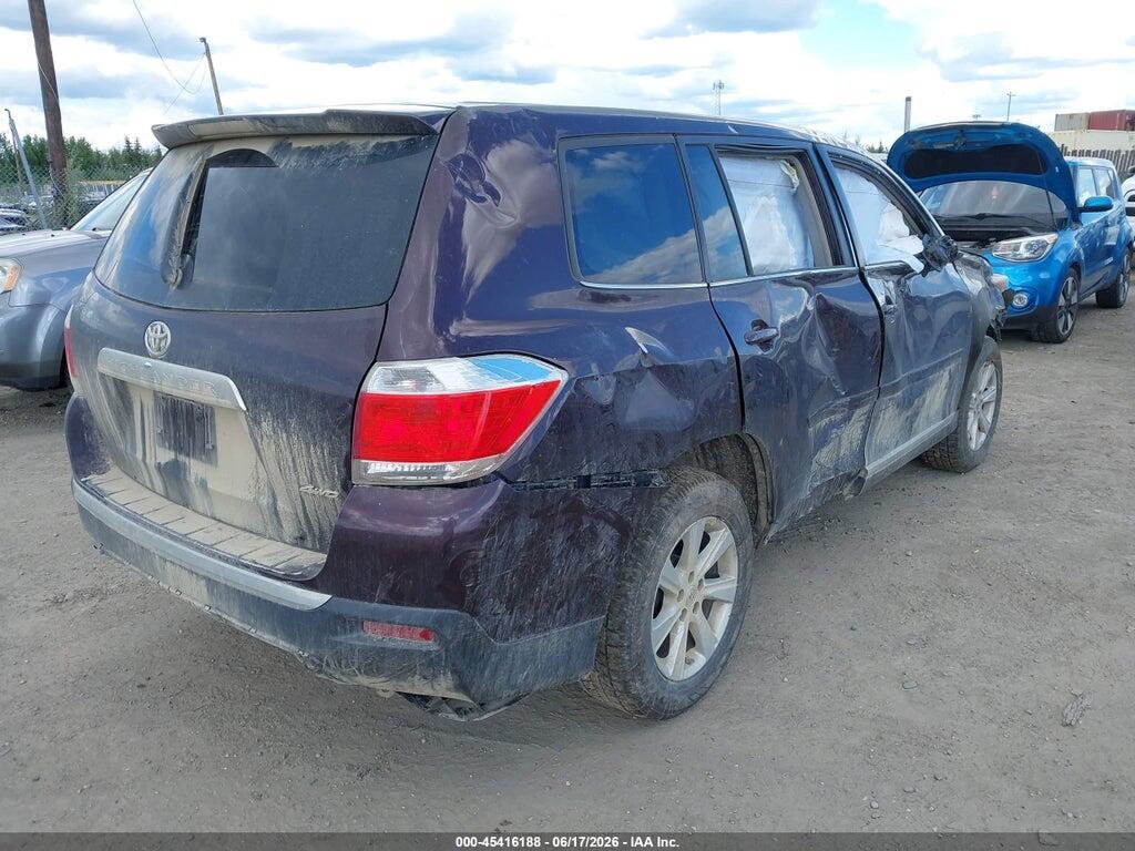 5TDBK3EH5DS205626 2013 TOYOTA HIGHLANDER photo no. 4