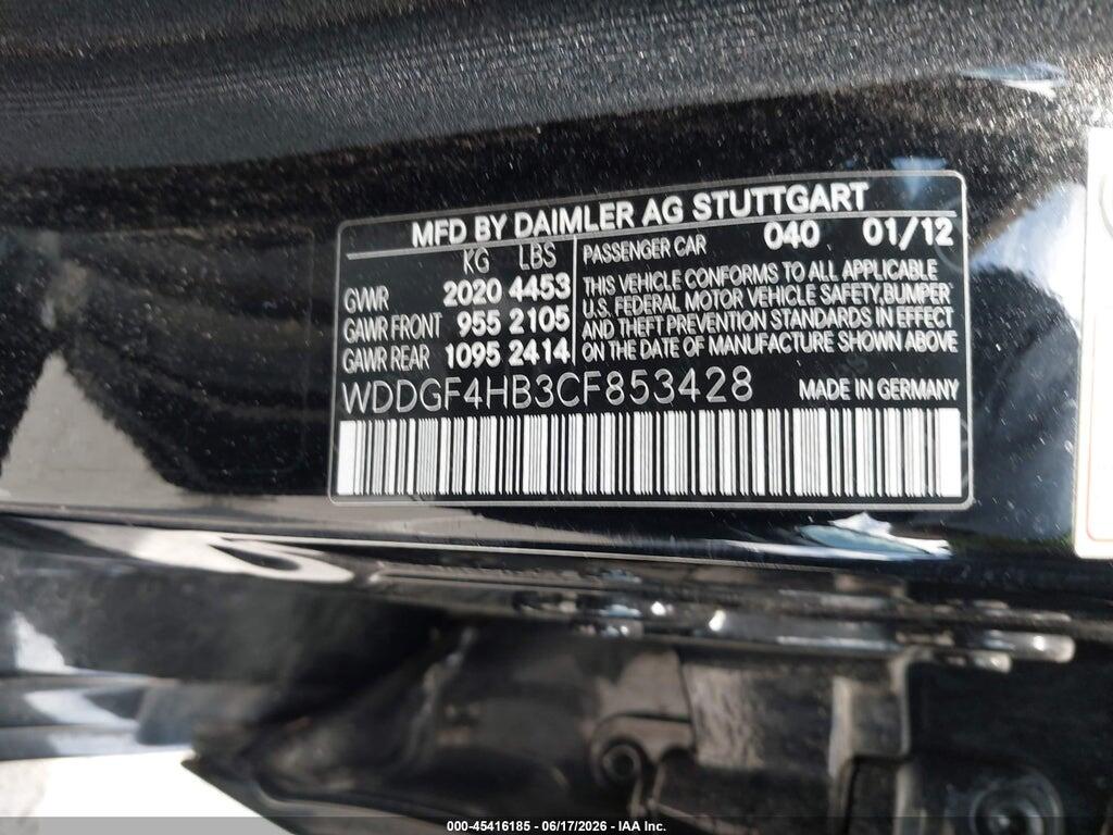 WDDGF4HB3CF853428 2012 MERCEDES-BENZ C 250 photo no. 9