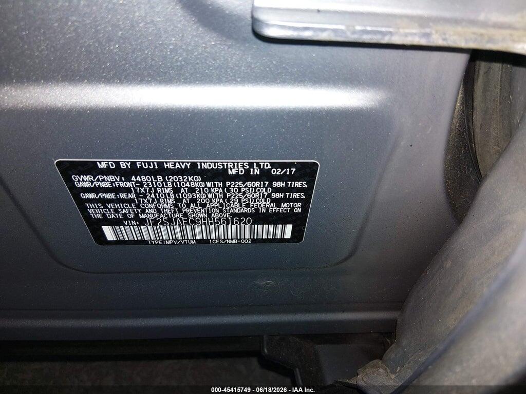 JF2SJAEC9HH561620 2017 SUBARU FORESTER photo no. 9