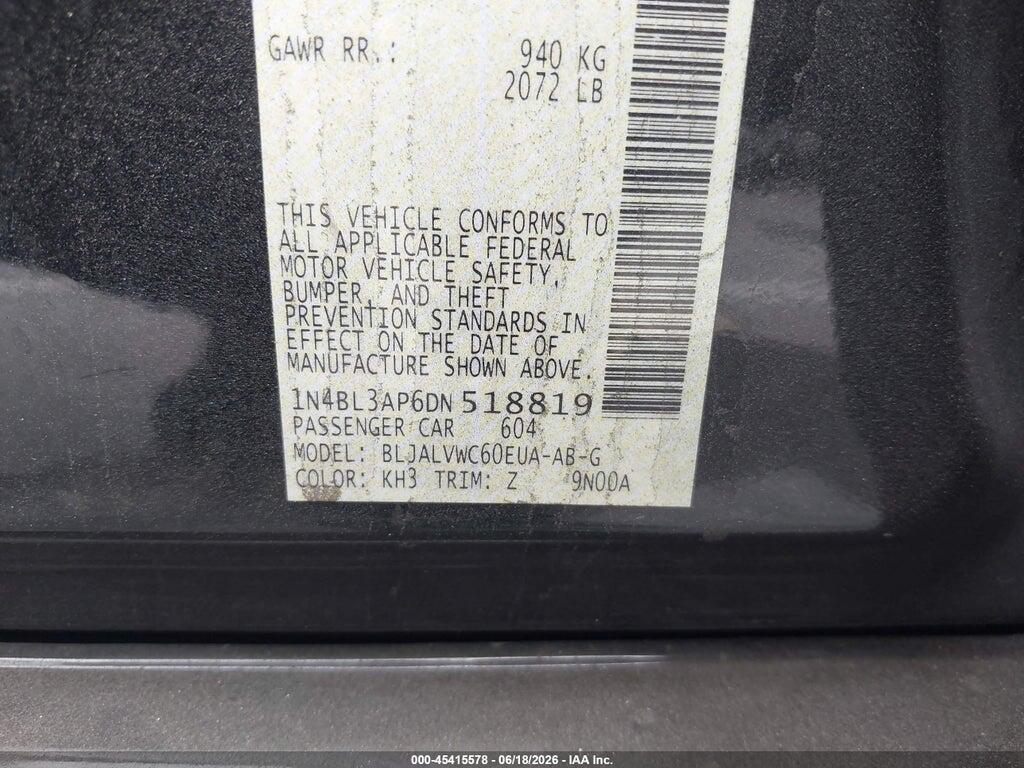 1N4BL3AP6DN518819 2013 NISSAN ALTIMA photo no. 9