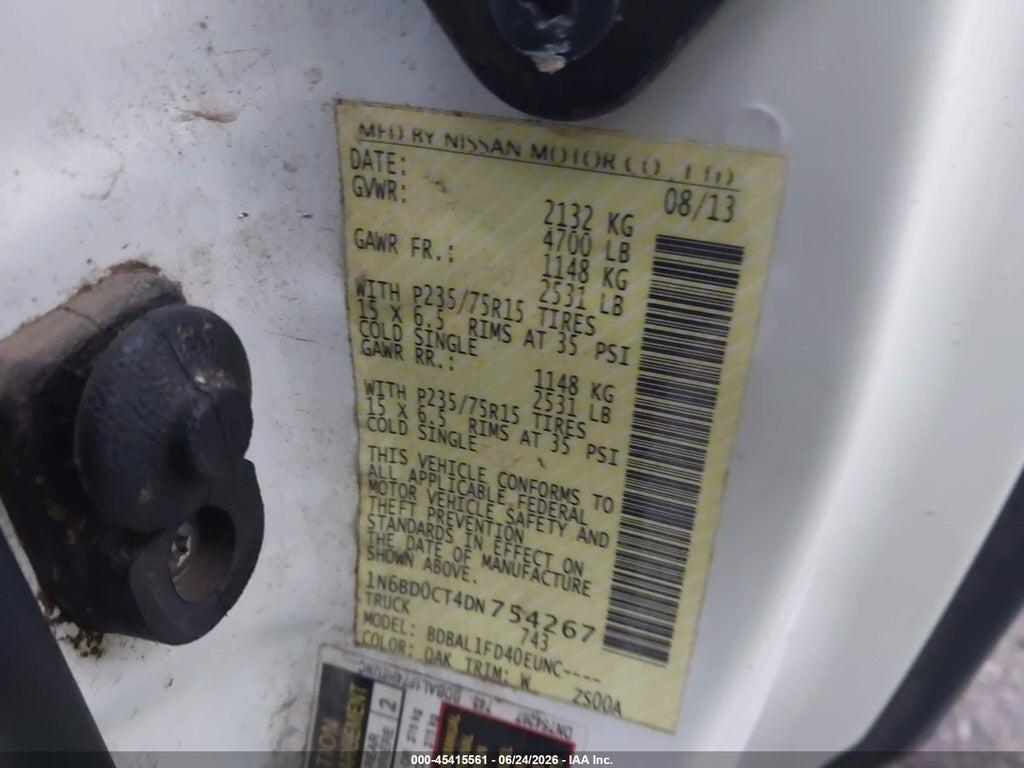 1N6BD0CT4DN754267 2013 NISSAN FRONTIER photo no. 9