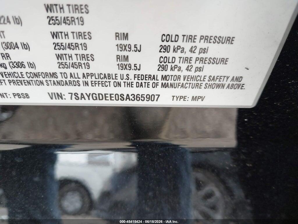 7SAYGDEE0SA365907 2025 TESLA MODEL Y photo no. 9
