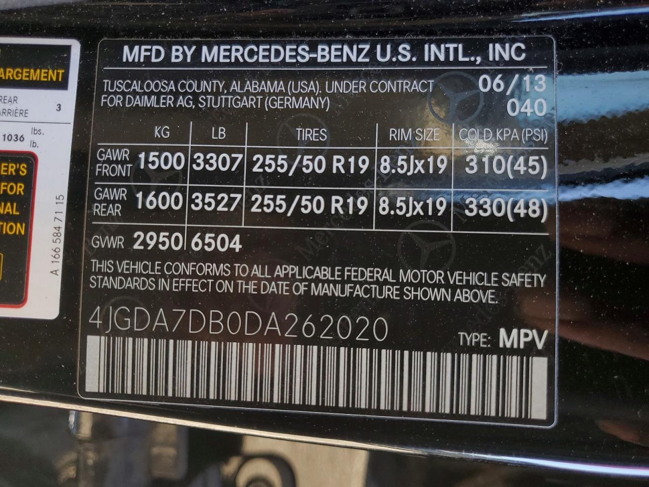 2013 MERCEDES-BENZ ML 550 4MATIC — Фото 13 из 13