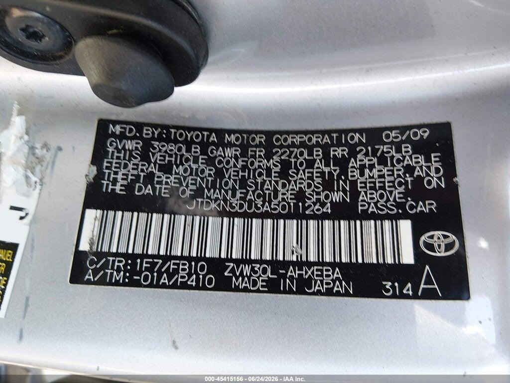 JTDKN3DU3A5011264 2010 TOYOTA PRIUS photo no. 4