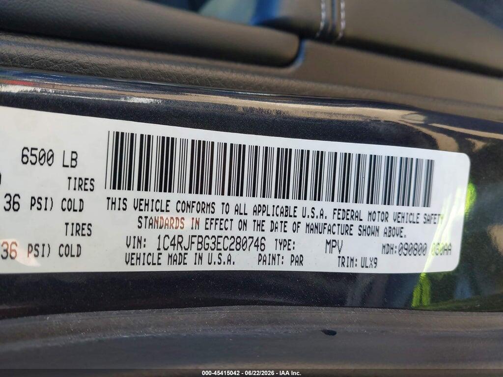 1C4RJFBG3EC280746 2014 JEEP GRAND CHEROKEE photo no. 9