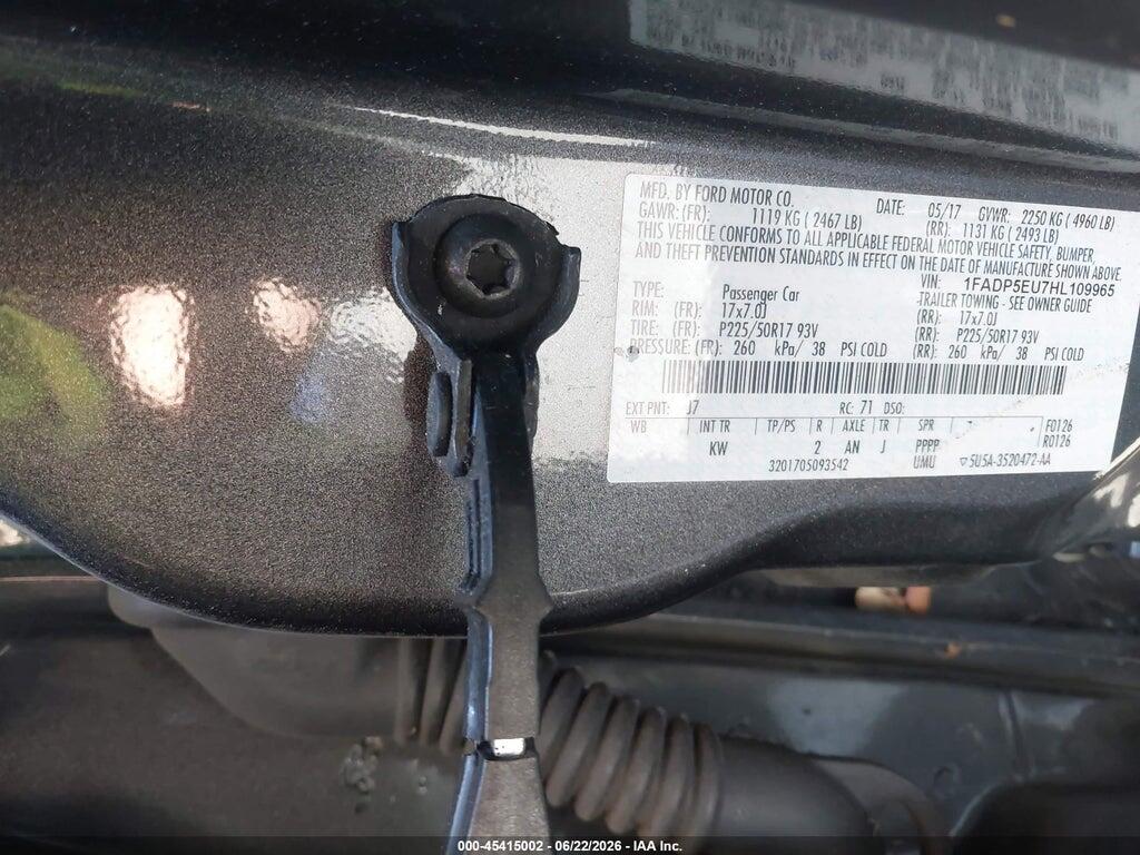 1FADP5EU7HL109965 2017 FORD C-MAX ENERGI photo no. 9