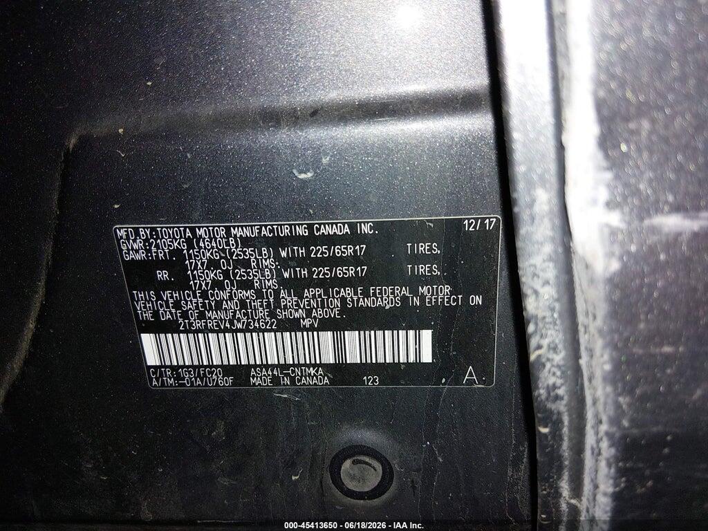 2T3RFREV4JW734622 2018 TOYOTA RAV4 photo no. 9
