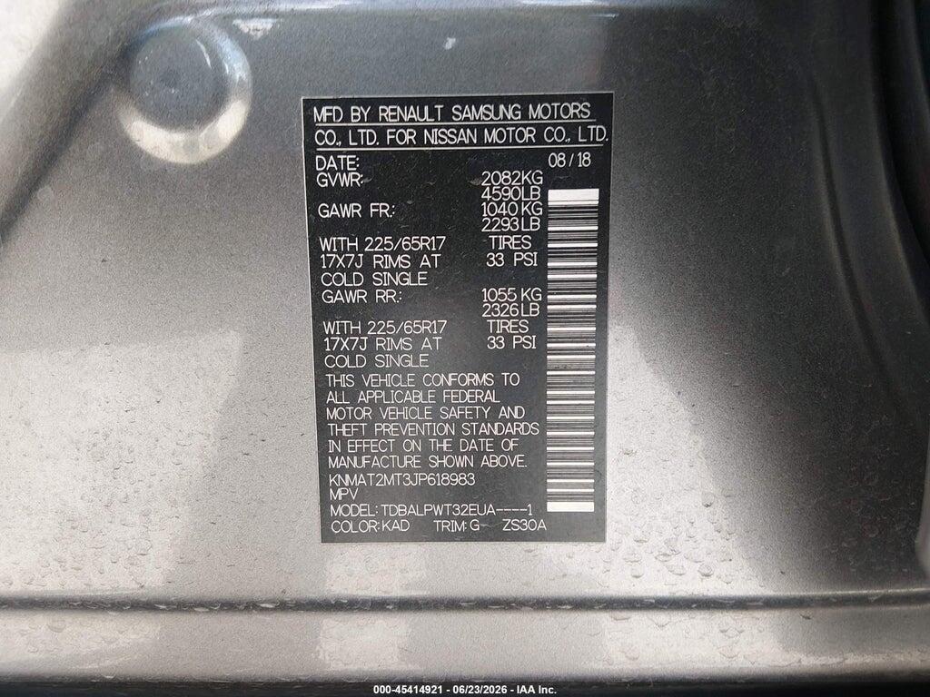 KNMAT2MT3JP618983 2018 NISSAN ROGUE photo no. 9