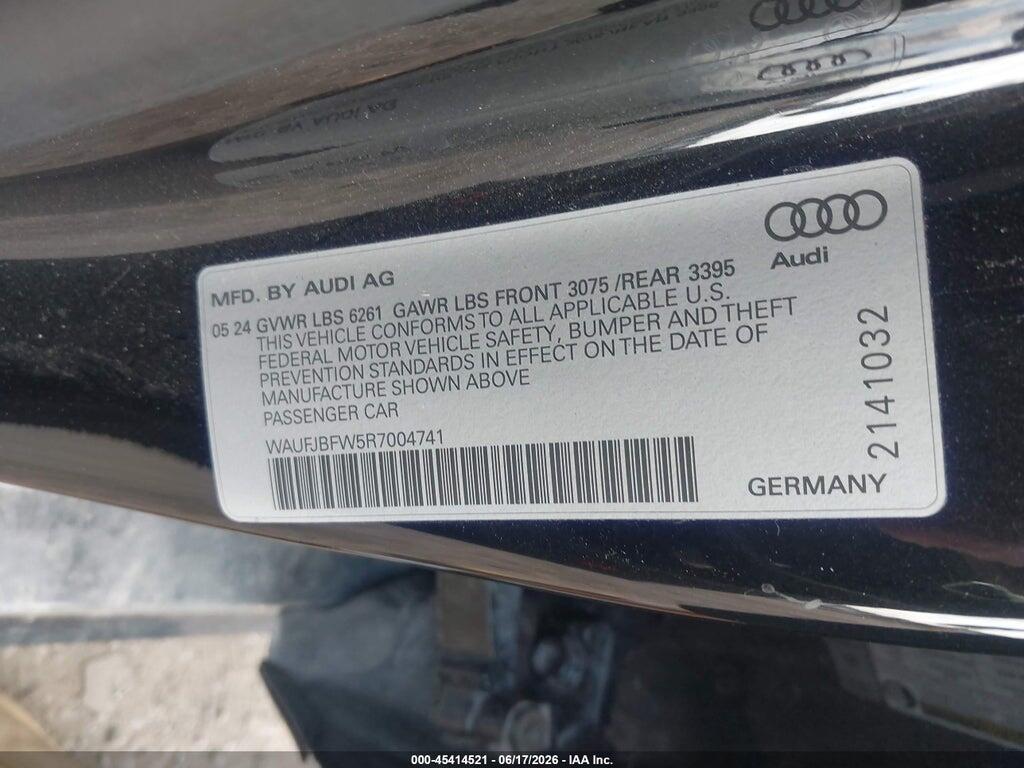 WAUFJBFW5R7004741 2024 AUDI E-TRON GT photo no. 9