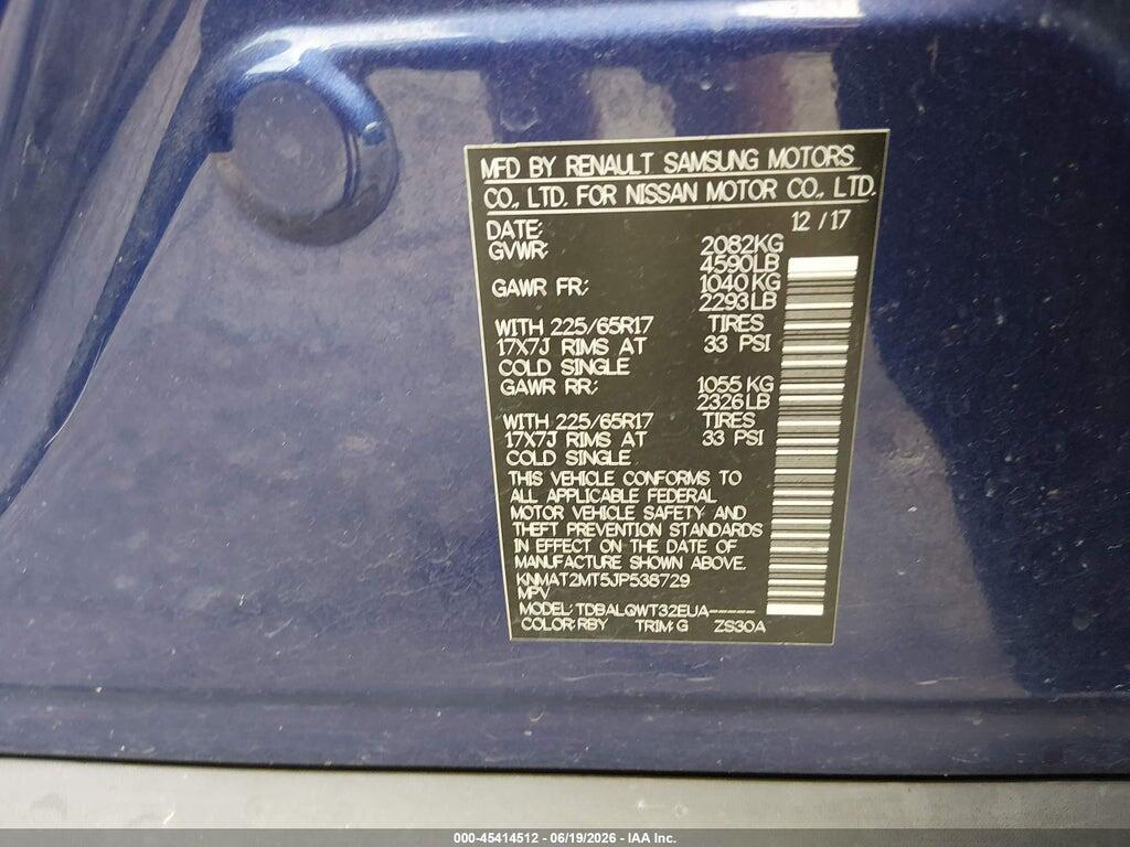 KNMAT2MT5JP538729 2018 NISSAN ROGUE photo no. 9