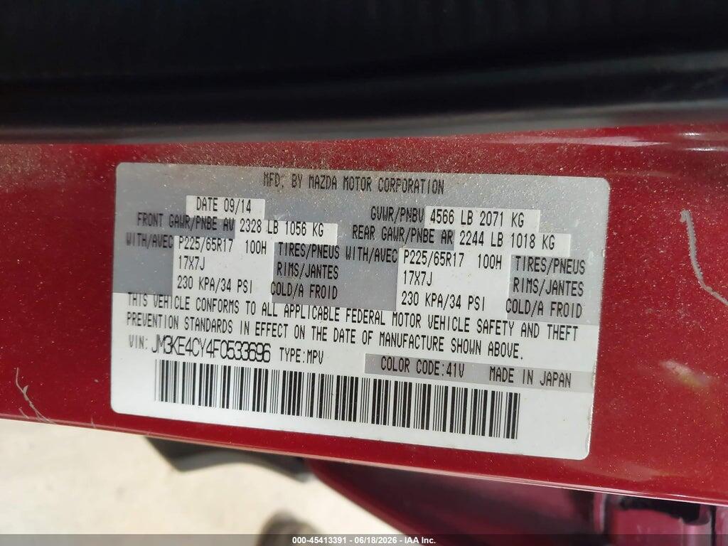 JM3KE4CY4F0533696 2015 MAZDA CX-5 photo no. 9