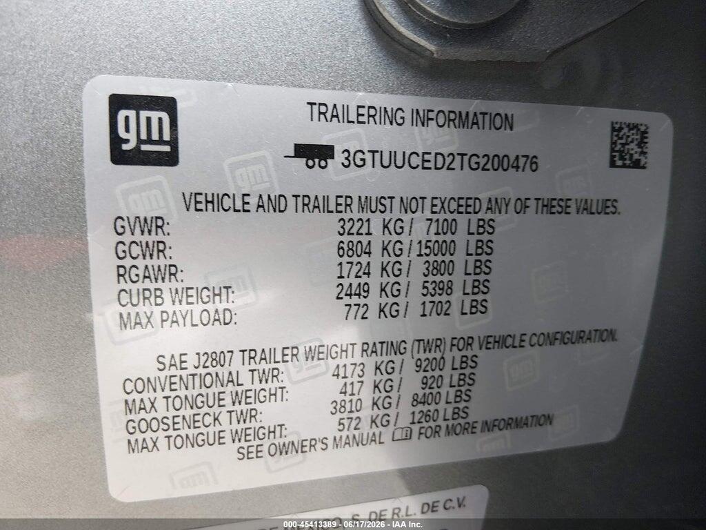 3GTUUCED2TG200476 2026 GMC SIERRA 1500 photo no. 9
