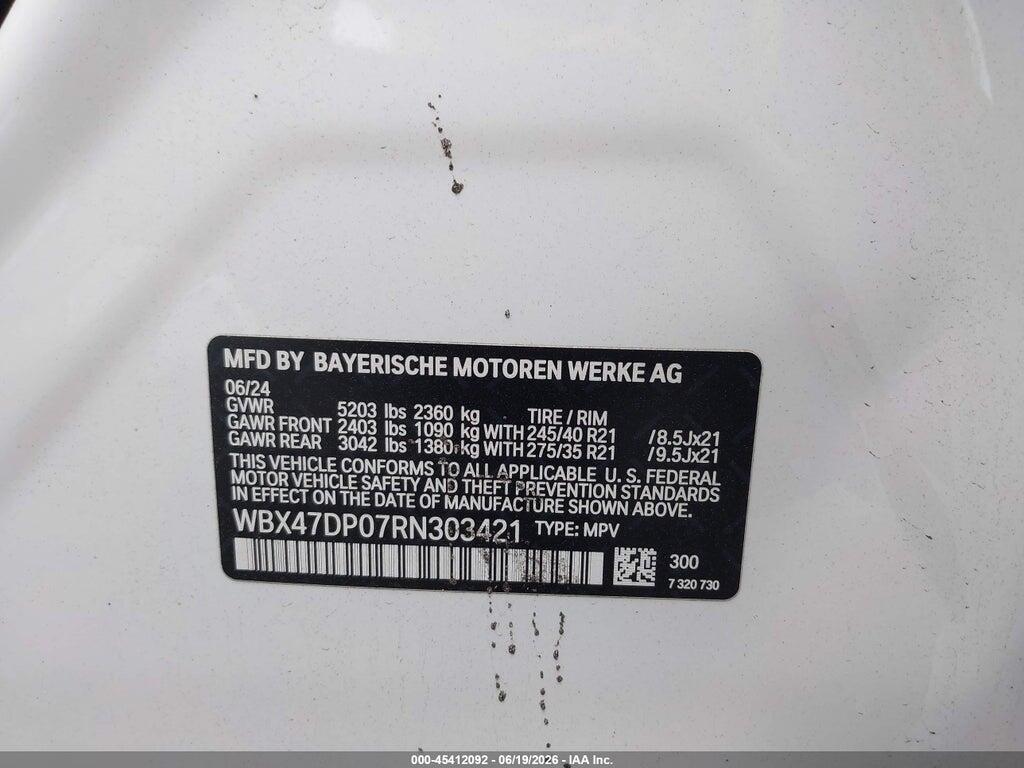 WBX47DP07RN303421 2024 BMW X3 photo no. 9