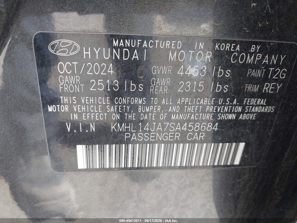 KMHL14JA7SA458684 2025 HYUNDAI SONATA photo no. 9